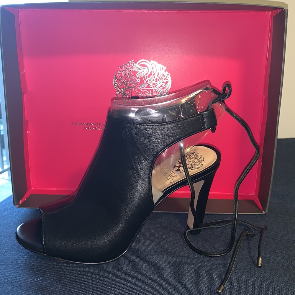 New Lace Up Heel with peep toe